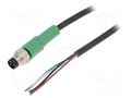 Cable: for sensors/automation; M8; PIN: 4; straight; 3m; plug; 30VAC PHOENIX CONTACT 1681790