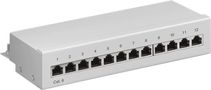 CAT 6 Mini/Desktop Patch Panel, 12 Port, grey - STP shielded 69306