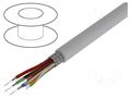 Wire: AV; 3x0.08mm2,7x0.08mm2; 100m; tinned,OFC; grey; 10; stranded TASKER TAS-C258