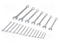 Wrench-set; combination spanner; Chrom-vanadium steel; 21pcs. PROXXON PR23822