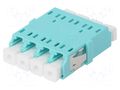 Connector: fiber optic; socket,coupler; quad,multi mode (MM); LC FIBRAIN A001-LC-4X-2168