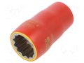 Socket; 12-angles,insulated,socket spanner; 21mm; 1/2"; 1kV BAHCO SA.7800DMV-21
