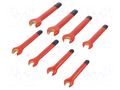 Wrench-set; insulated,spanner; steel; 1kVAC; 8pcs. BAHCO SA.6MV/8T