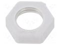 Nut; M12; polyamide; Thk: 5mm; Spanner: 17mm; light grey; Pitch: 1.5 OBO BETTERMANN OBO-2048906
