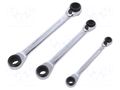 Wrench-set; box,with ratchet BAHCO SA.S4RM/3T