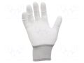 Protective gloves; ESD; XL; 10set; polyamide; <100MΩ ANTISTAT ATS-109-0919