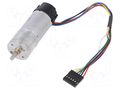 Motor: DC; with encoder,with gearbox; HP; 6VDC; 6.5A; 200rpm POLOLU POLOLU-4805