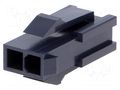 Connector: wire-wire; plug; male; PIN: 2; Mini-Fit Jr; crimped; 2x1 MOLEX MX-46993-0210