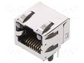 connector R/A INV MODJK W/ LT PIPES SHLD WTABS 8/8 MOLEX MX-43860-0010