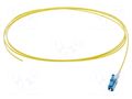 Optic fiber pigtail; LC/UPC; 2m; 900um; yellow; Øcable: 0.9mm; Gold FIBRAIN FIBRAIN-PIG-003