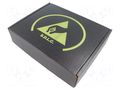Container: box; with foam lining; ESD; black; cardboards ANTISTAT ATS-026-0072