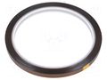 Tape: high temperature resistant; Thk: 0.07mm; 50%; amber; W: 6mm ANTISTAT ATS-051-0007