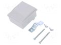 Enclosure: junction box; X: 80mm; Y: 90mm; Z: 48mm; ABS; light grey TEKO COLOR.5