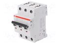 Circuit breaker; 400VAC; Inom: 20A; Poles: 3; Charact: B; 6kA; IP20 ABB SZ203-B20