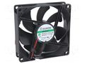 Fan: DC; axial; 24VDC; 92x92x25mm; 109.85m3/h; 41.6dBA; Vapo; 24AWG SUNON PF92252V3-A99-A