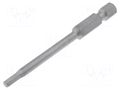 Screwdriver bit; hex key; HEX 3mm; Overall len: 70mm; 1/4" WIHA WIHA.7043Z/30/70