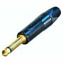 2 pole 1/4" professional phone plug, gold contacts, black shell NTR-NP2X-B 7613187000720
