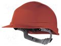 Protective helmet; adjustable; Size: 53÷63mm; red; polypropylene DELTA PLUS DEL-ZIRC1RO