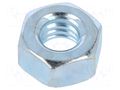 Nut; hexagonal; 1/4"; Thread: inch,UNC; steel; Plating: zinc; 11.1mm BOSSARD B1/4/BN140