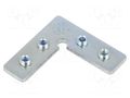 Connector 90°; natural; steel; FRAME14 TOPMET TOP-C3970030