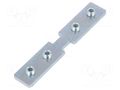 Connector 180°; natural; steel; FRAME14 TOPMET TOP-C3990030
