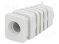Strain relief; rubber; L: 26mm; light grey; Panel thick: max.2.7mm KRADEX Z-5/ODG/J