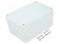 Enclosure: multipurpose; X: 80mm; Y: 120mm; Z: 60mm; ZP; light grey KRADEX ZP1208060JH-PC