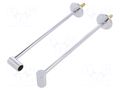 Holder; chromium plated; 200mm; 2pcs; brass,steel; PEN8 TOPMET TOP-86180003
