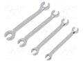 Wrenches set; for brake lines,flare nut wrench; 4pcs. YATO YT-0143