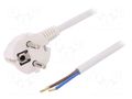 Cable; 3x1.5mm2; CEE 7/7 (E/F) plug angled,wires,SCHUKO plug PLASTROL W-98426