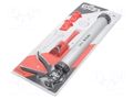 Caulking gun; 380mm; aluminium; Kit: 3 application tips YATO YT-67583