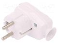 Connector: AC supply; male; plug; 2P+PE; 250VAC; 16A; white; PIN: 3 TIMEX-ELEKTRO AWA-LKWH