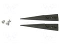 Kit of tips; Blade tip shape: sharp; Tweezers len: 40mm; ESD IDEAL-TEK IDL-A2CF