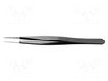 Tweezers; Blade tip shape: sharp; Tweezers len: 120mm; ESD IDEAL-TEK IDL-3.SA.NE.6