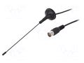 Antenna; DAB,DVB-T; 3dBi; magnet; 50Ω; 174÷230MHz,470÷860MHz; 2m SR PASSIVES DVB-T-AT01