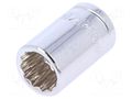 Socket; 12-angles,socket spanner; 12mm; 3/8"; Plating: chromium Workpro WP-W074136WE