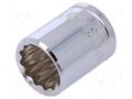 Socket; 12-angles,socket spanner; 15mm; 3/8"; Plating: chromium Workpro WP-W074139WE