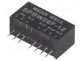 Converter: DC/DC; 6W; Uin: 9÷36VDC; Uout: 12VDC; Iout: 0÷500mA; SIP8 MEAN WELL SPBW06F-12