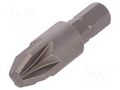 Screwdriver bit; Pozidriv®; PZ4; Overall len: 32mm; STANDARD WIHA WIHA.01681