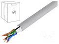 Wire; F/UTP; 4x2x26AWG; 5e; stranded; Cu; Insulation: PVC; grey; 100m GOOBAY F/UTP5E-FCU-100