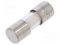 Fuse: fuse; 0.5A; 250VAC; quick blow; cylindrical,glass; 5x15mm ESKA ZKSM-0.5A