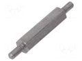 Screwed spacer sleeve; 20mm; Ext.thread: M2,5; hexagonal DREMEC TMM-M2.5X20/DR442