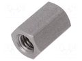 Screwed spacer sleeve; 15mm; Int.thread: M6; hexagonal DREMEC TFF-M6X15/DR149