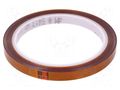Tape: high temperature resistant; Thk: 0.07mm; 62%; amber; W: 9mm 3M 3M-5413-9