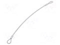 Retaining cable; with 2 loops; Plating: PVC; stainless steel ELESA+GANTER GN111.2-200D-TR