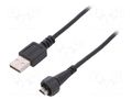 Adapter cable; USB A plug,USB B mini plug (sealed); IP67; 5m CONEC 17-250051