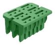 WEDGELOCK, 18POS, PLASTIC, GREEN AWV-18S
