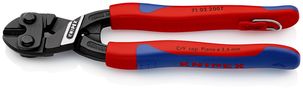 KNIPEX 71 02 200 T CoBolt® Compact Bolt Cutter with slim multi-component grips, with integrated tether attachment point for a tool tether black atramentized 200 mm 71 02 200 T 4003773080046