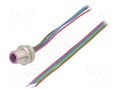 Connector: M12; socket; PIN: 4; male; soldering; B code-Profibus CONEC 43-01043