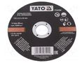 Cutting wheel; Ø: 125mm; Disc thick: 2.5mm; stainless steel; 22mm YATO YT-6104